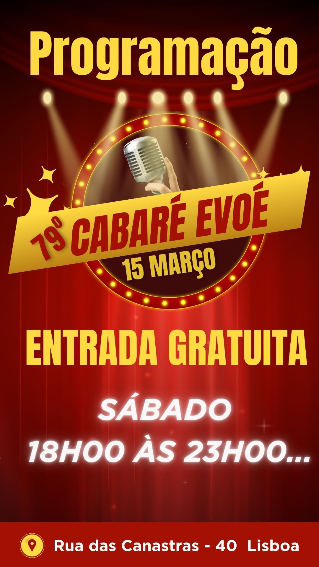 Progrmação 79º Cabaré Post